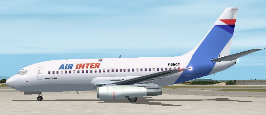 Yeodesign Boeing 737-200 In Air Inter Livery Air Inter Was The French Domestic Airlines Un