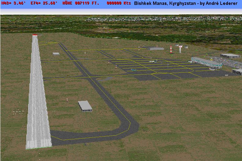 Scenery Bishkek, Kyrghyzstan: By André Lederer This Is The Scenery Of Manas Intl Airport I