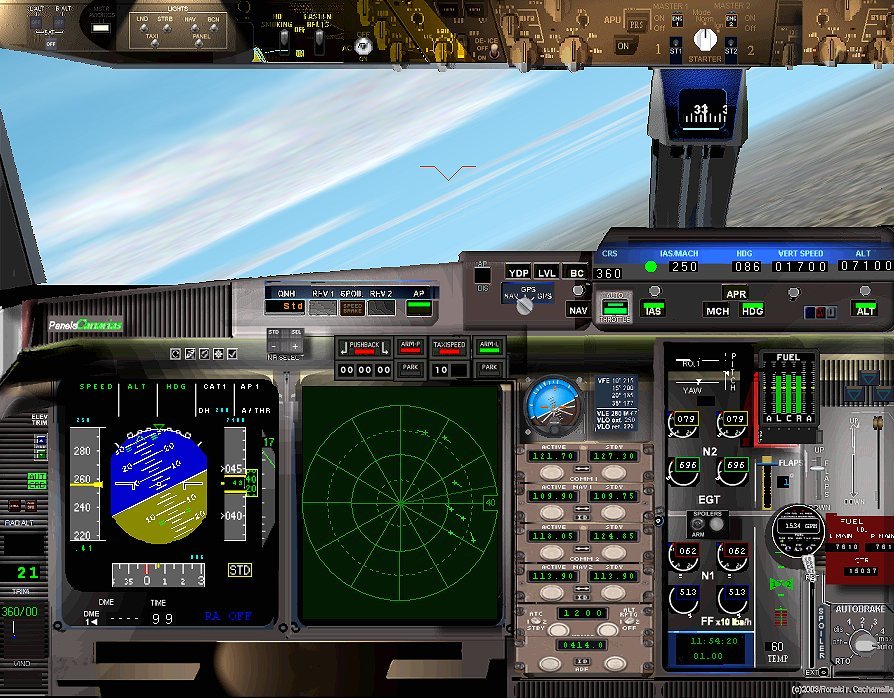 Airbus 310/320/321 Series Panel For Fs2002 Pro By Ronald R