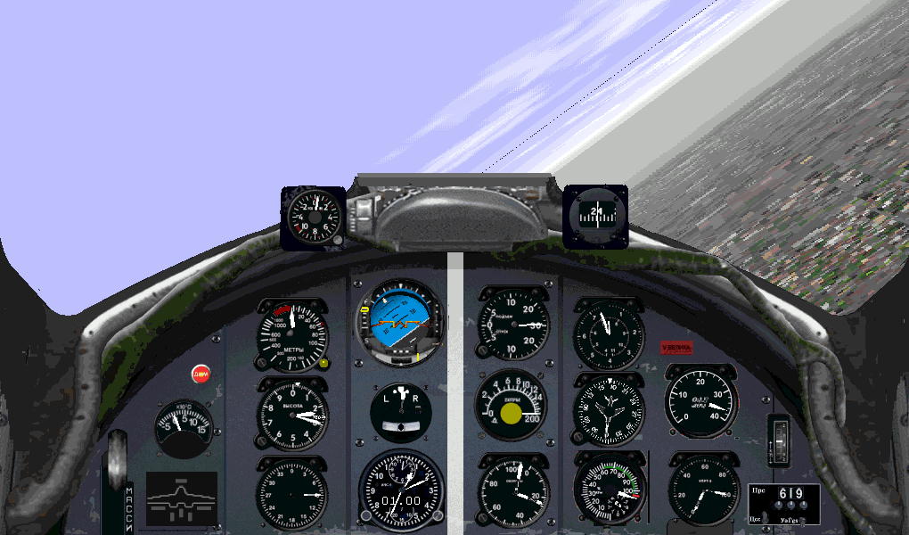 Fs98 Mig-17 Panel 60S Soviet Jetfighter Instrument Panel