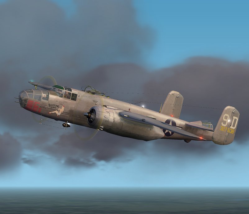 B-25J Briefing Time Bare-Metal Textures