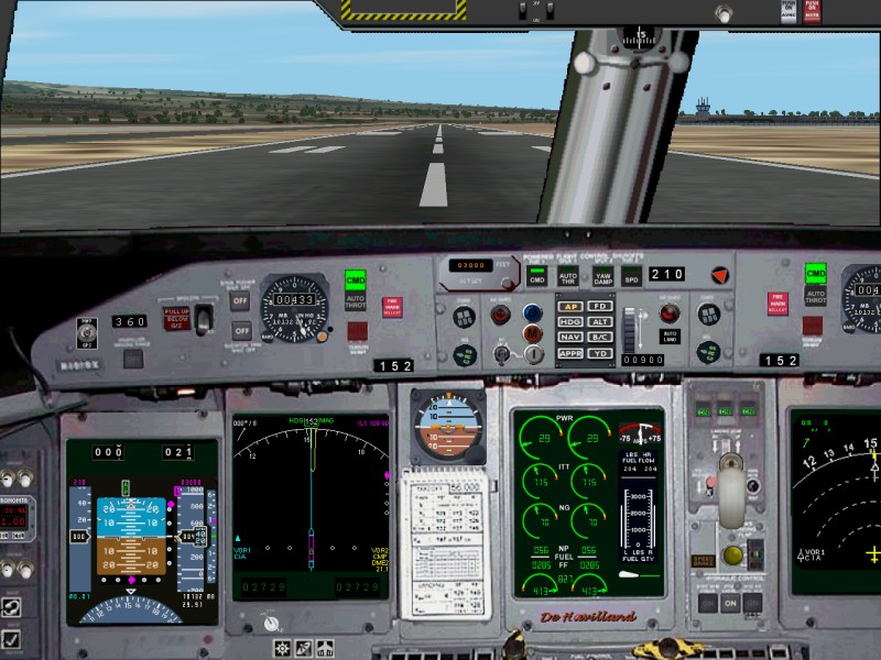 De Havilland Dash Dhc8-400 Glass Cockpit For Fs2002 Pro