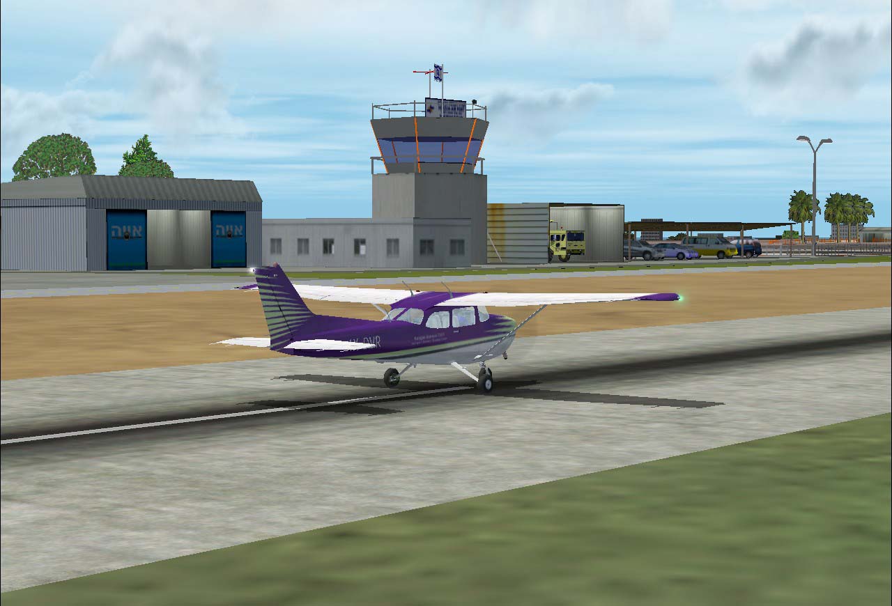 Fs2002 Scenery Of Herzlia Airfield Near To Tel-Aviv Israel, Its A Small And A Very Busy Ai