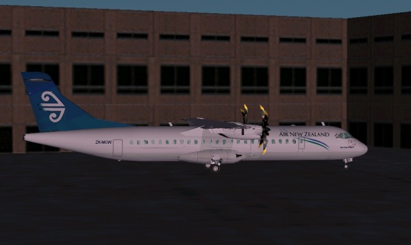 Air Nz Link Atr72-500 Textures These Textures Depict Zk-Mcw Which Is Repainted In The Regu