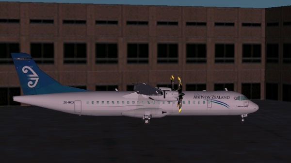 Air Nz Link Atr72-500 Textures These Textures Depict Zk-Mcw Which Is Repainted In The Regu
