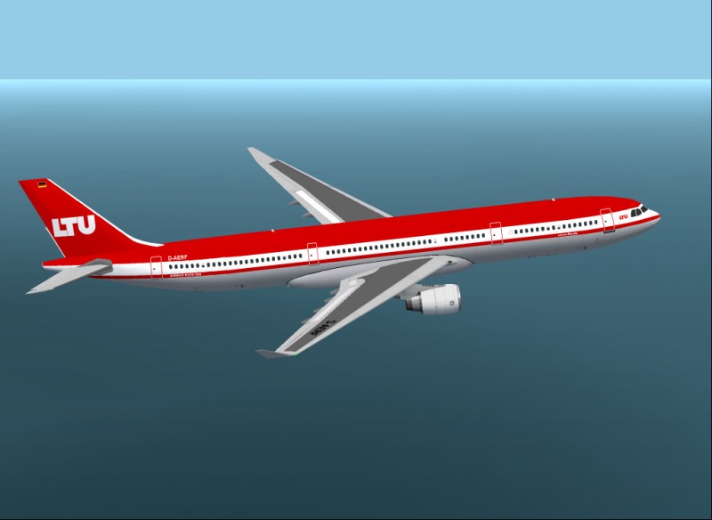Airbus A330-300 Ltu Design;Moving Parts;Flightdynamic & Paint All By Mehlin,Rainer Install