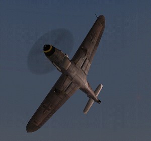 An Bf_109G_6 Repainted As A Night Fighter