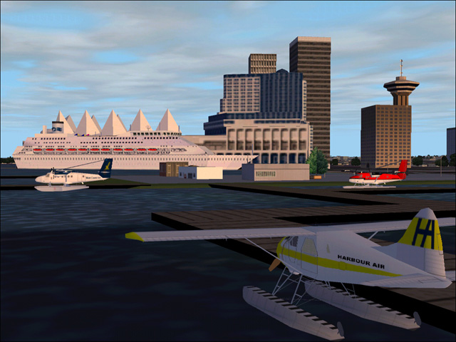 Fs2002 All New Vancouver Harbour This Scenery Completely Replaces My Previous Vancouver Ha