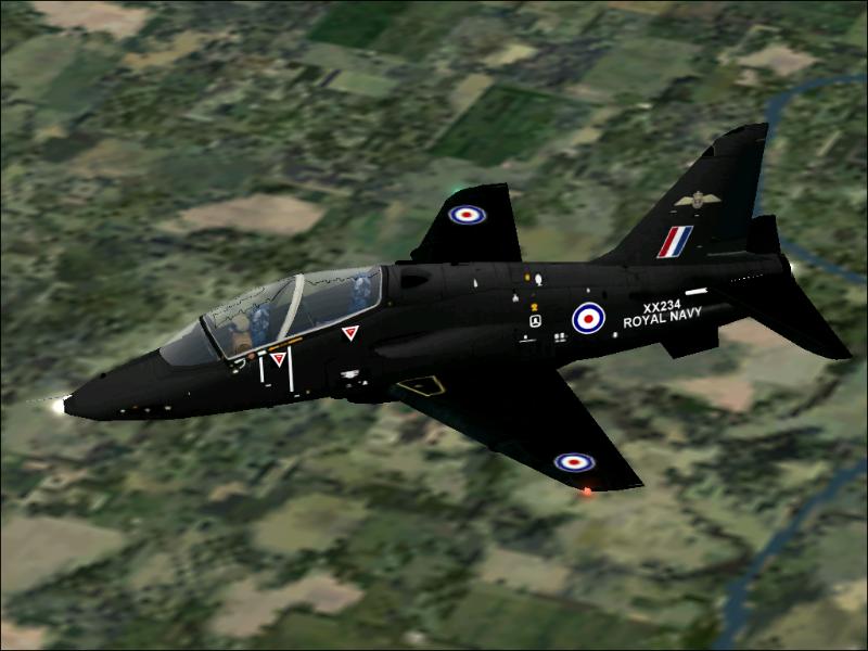 Fs2002 Black Seahawks Bae Hawk T.mk1 A A Single Bae Hawk T.mk1 Aircraft Of The British Roy