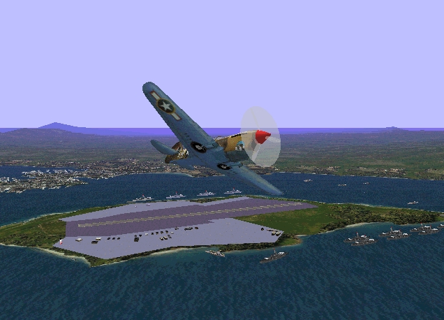 Cfs Scenery Add-On Ford Island And Battleship Road For Combat Flight Simulator 1 By Edmund