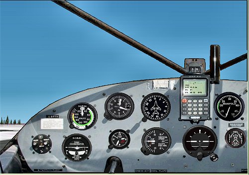 Older Model C-180 Panel Fs2002 Std Or Pro This Photoreal Panel Represents An Older Model C