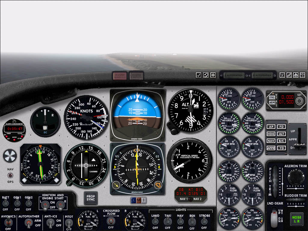 Choice Of Collins Or Bendix-King Radios For Fs2002 Pro King Air 350