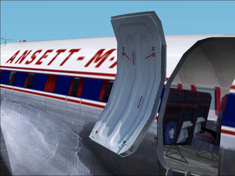 Fs2002 Douglas Dc-3 Ansett Mal Vh-Mal - A Dc-3 In The Colours Of Ansett M.a.l