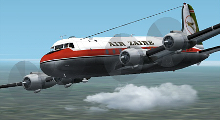 Fs2002 Air Zaire Douglas Dc-4 Textures Exclusively Registration 9Q-Cbg Founded With Help F