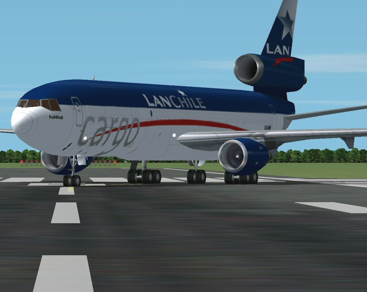 Mcdonnel Douglas Dc-10-30F For Fs2002 (Fictional) Repainted In Lan Cargo Livery, Registrat
