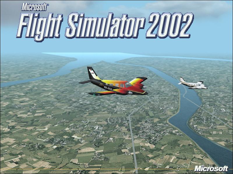 Splashscreen For Fs2002 Two Piper Senecas Flying Together After Takeoff From Schiphol Airp