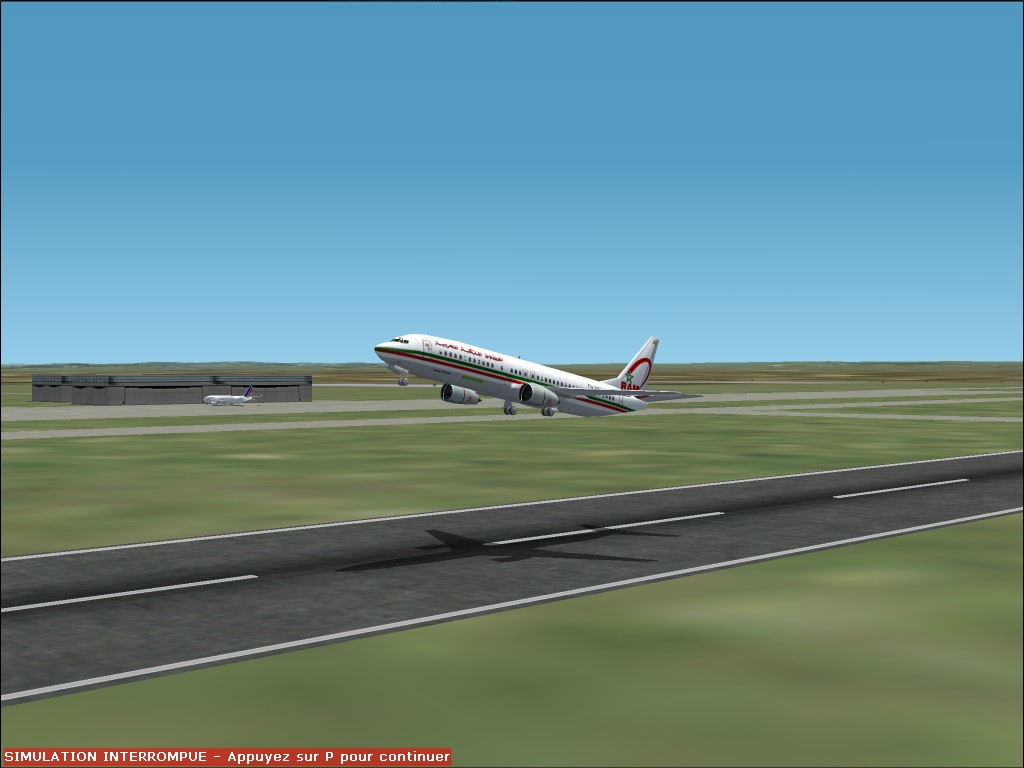 This Is The Second Version Of The 737-400 "Royal Air Maroc" With The New Panel Made By Fra