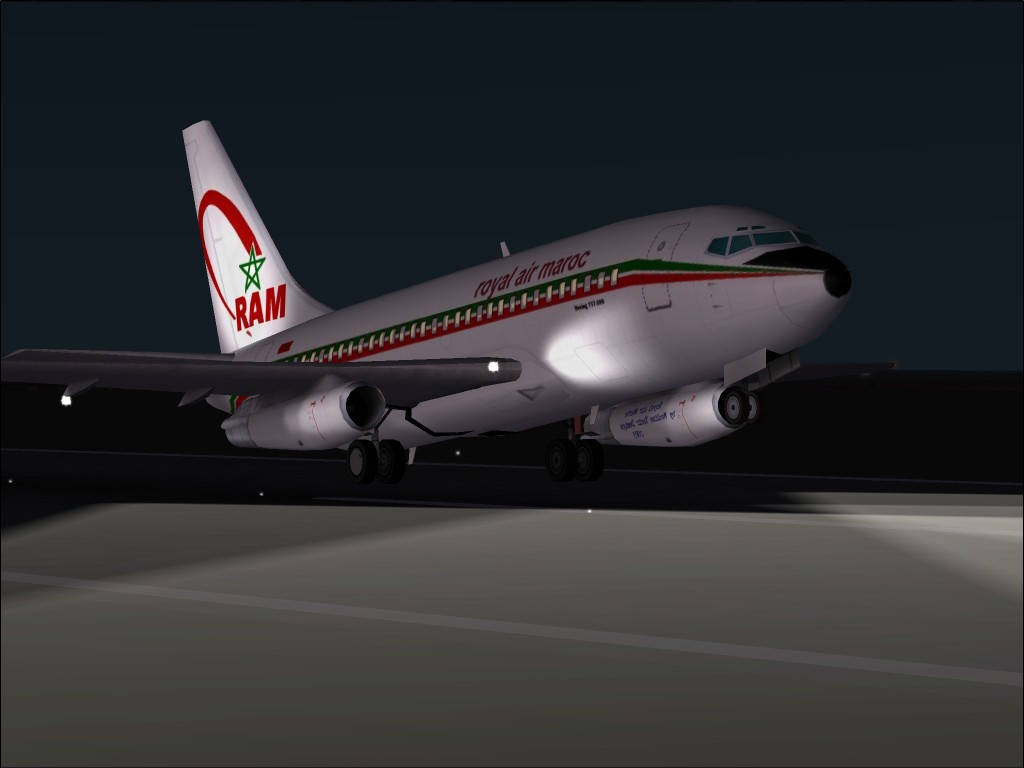 Royal Air Maroc 737-200 Full Pack With Textures And Panel