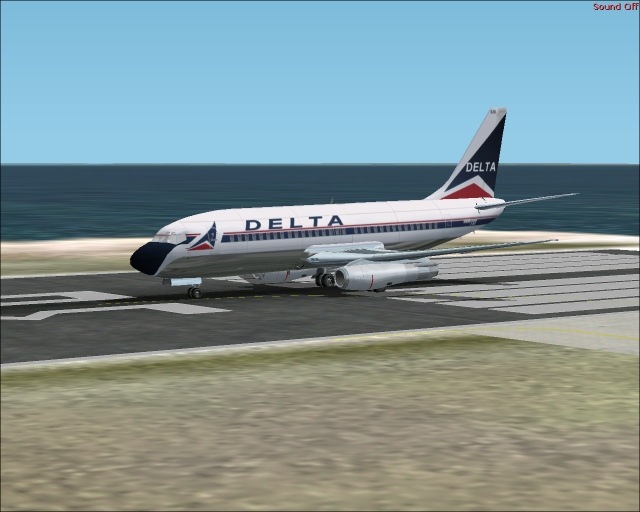 Fs2002 Delta Old Colors Bosing 737-200 A Textures Repaint Of The Yeo Designs B737-200 Seri