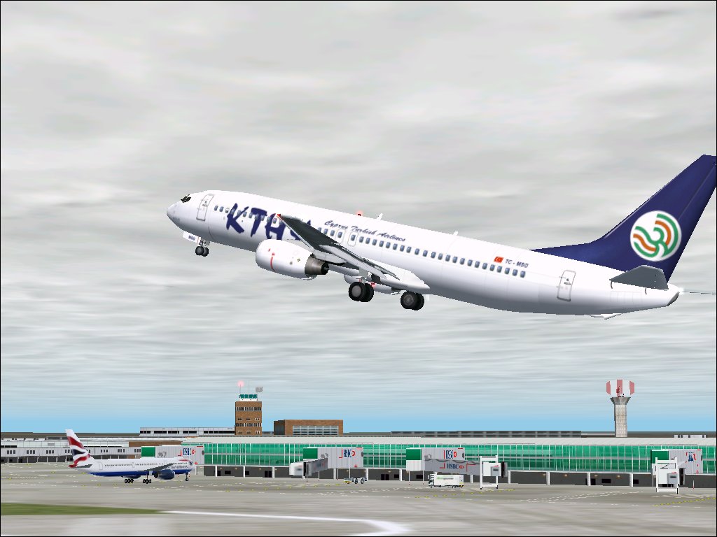 Fs2002 Cyprus Turkish Airlines Boeing B737-8S3 Kthy(Kibris Turk Hava Yollari) Registration — 1