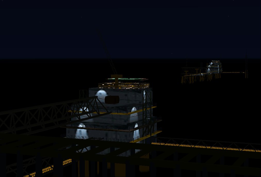 Fs2002 Scenery Oil Rig Package Including 10 Rigs; Gorm C, Harald, Tyra East, Tyra West, Ko