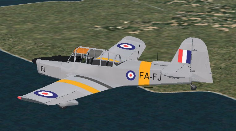 Fs2002 Percival Prentice T Mk1 A Three Seat Single Engined 251 Hp Aircraft Of No.6 Flying
