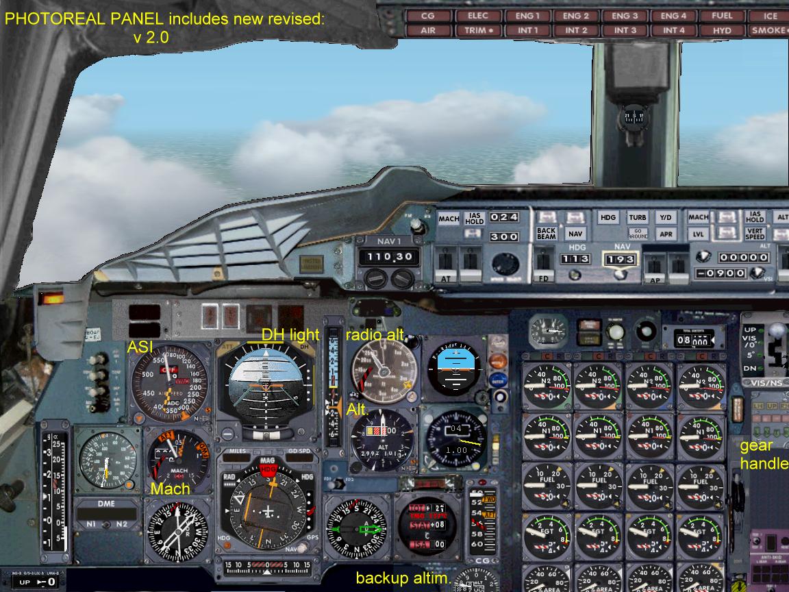 Fs2002 Concorde Real Panel V.2.0 (20Th Of April, 2003) Accurate, High-Resolution, Photorea