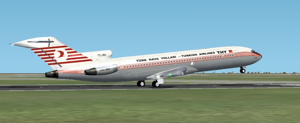 This Is A Textures Repaint Of Flightfx/Sga Boeing 727 In The Colour Of Turkish Airlines 19