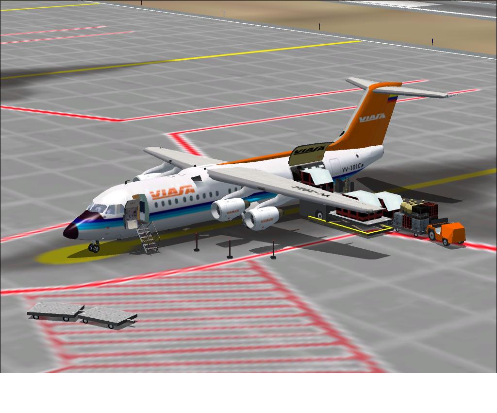 Viasa Bae 146-300 For Fs2002, Original Model By Jon Murchison- Viasa Liveri By Jesus Santo