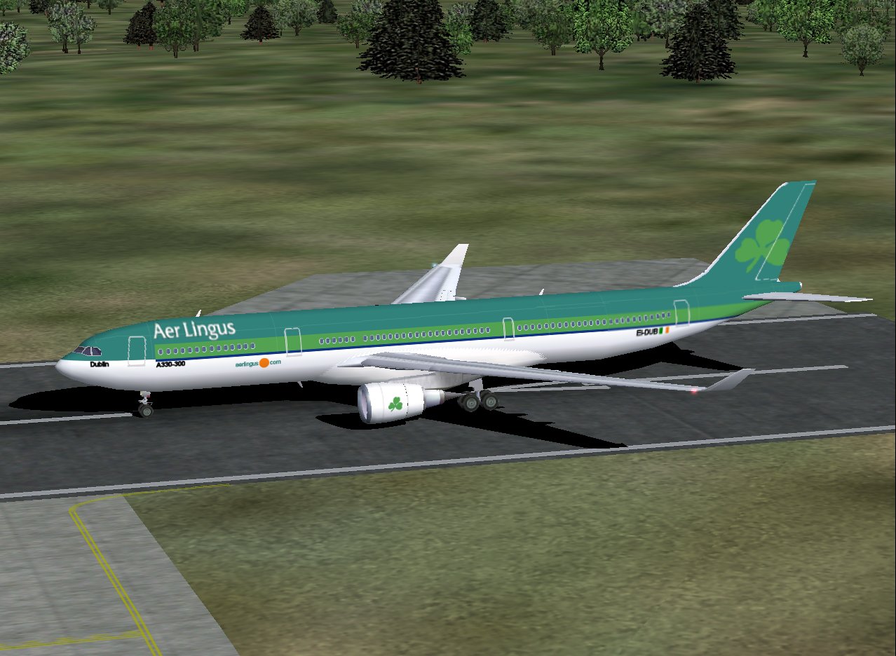 Aer Lingus Two-Pack Textures For Fspainters Excellent Airbus A330-301, Registration Ei-Dub