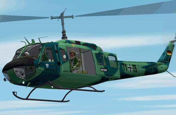 Bell-205 Uh-1H Iroquois Us Army & Bundeswer Universol Use Helicopter In Two Textures