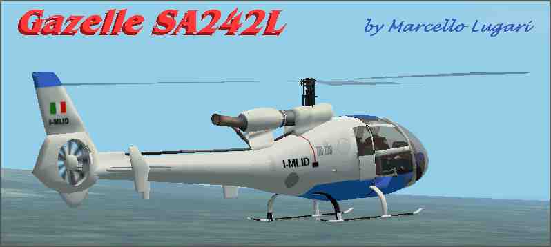 Gazelle Sa242L - Identification I-Mlid - This Model Is A Fine Helicopter, Originally Desig
