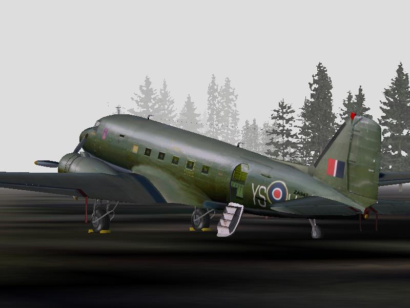 Fs2002 Douglas C-47 Dakota Royal Air Force (2) Features Two Aircraft: The Douglas C-47 Dak