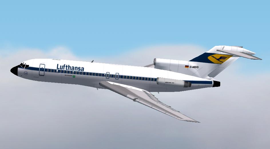 Fs2002 Aircraft Lufthansa B727-30C 1960S City Of Garstedt Original Model By Kevin Trinkle/