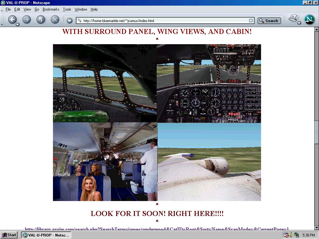 Fs2002 Aircraft: Val-U-Prop L1049G Constellation With Surround Panel Val-U-Prop Adds This
