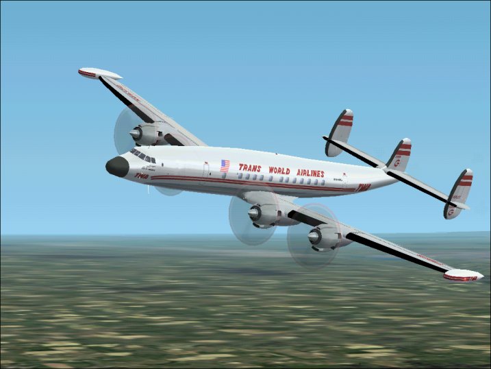 Fs2002 Twa L-1049G Super Constellation — 1