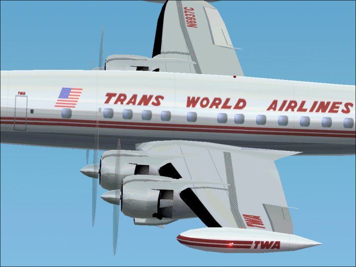 Fs2002 Twa L-1049G Super Constellation