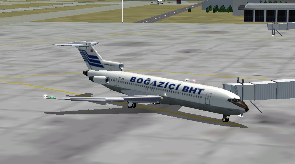 This Is A Textures Repaint Of Flightfx/Sga Boeing 727 In The Colour Of Turkish Bogazici Ai