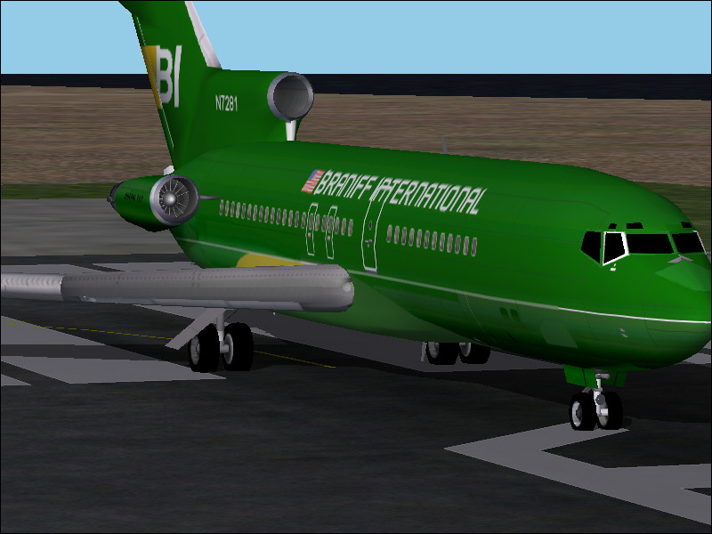 Braniff Boeing 727 N7281 For Fs2002 Original Model By Gary Carlson/Kevin Trinkle, Modified