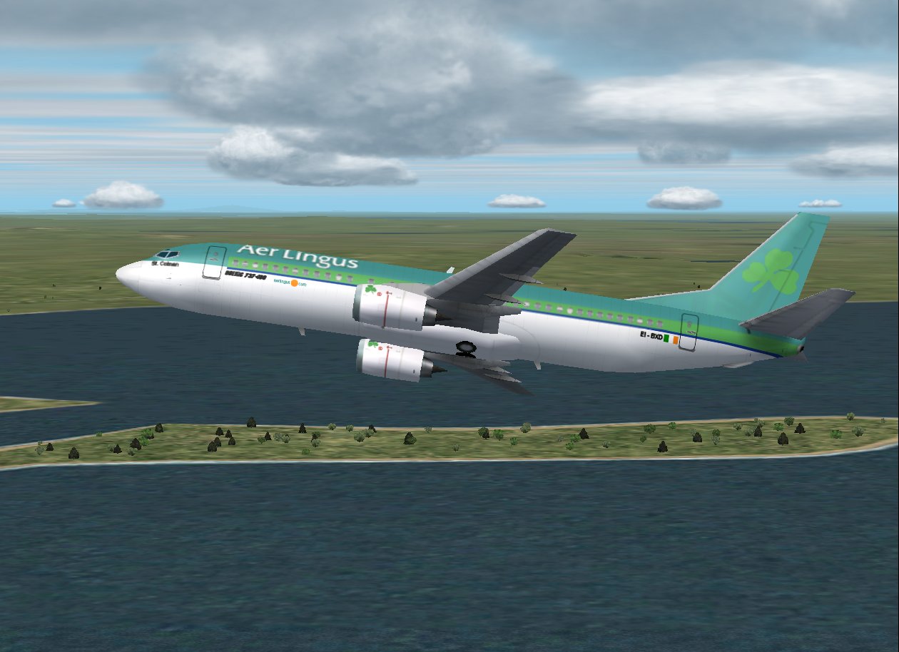 Ai Aardvark Boeing 737-400 In Aer Lingus Livery, Registration Ei-Bxd St