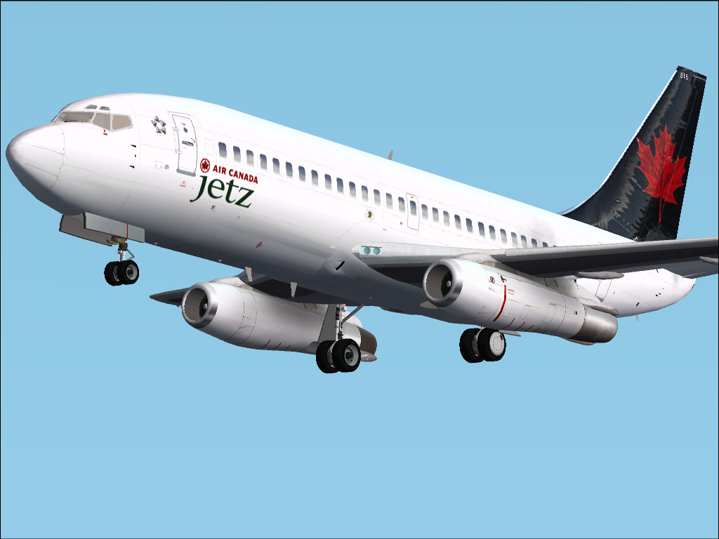 Yeodesigns Boeing 737-200V2 Air Canada Jetz Air Canada Jetz Mk-Ii Version