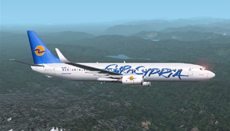 Fs2002 B737-800 Eurocypria 5B-Dbv A Textures Repaint Of The Ffg Boeing 737-800 In The Colo