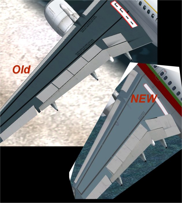 New Wing Textures And Detailed Cockpit Panel Textures Etc