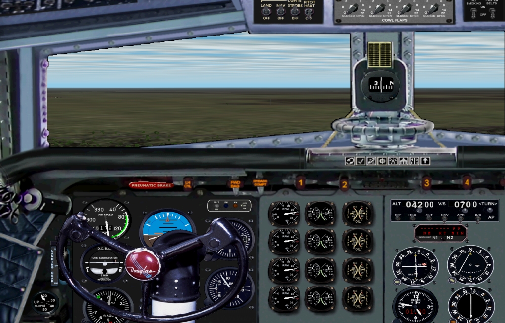 This Is A Panel I Made For Dc-6S And Dc-7S.this 2D Panel Set Has All Fews Plus Pull Downs