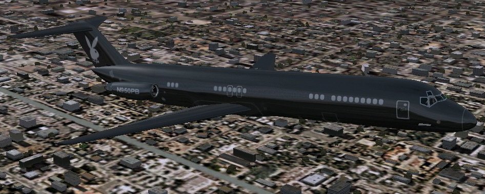 Fs2002 Aircraft-Mc Donnel Douglas Dc9-51 Playboy Jet