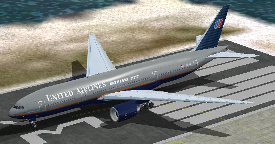 Fs2002 Boeing 777-200 United Airlines World Tour