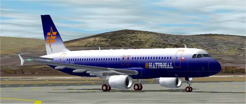 Fs2002 Airbus A320 In National New Colors