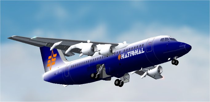Fs2002 Bae 146-300 In National New Colors