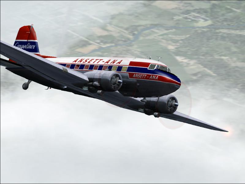 Fs2002 Douglas Dc-3 Ansett Ana Cargomaster Vh-Anv This Dc-3 (C47A-50-Dl) Was One Of Severa