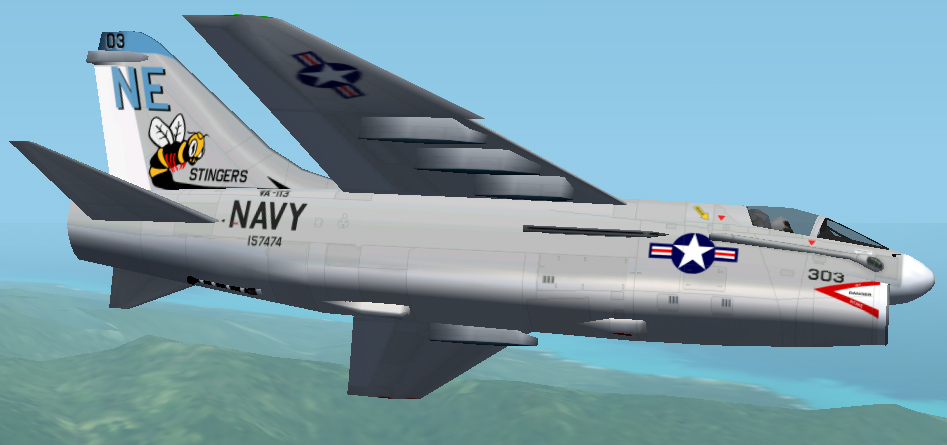 Chance Vought A-7E Corsair Ii Cfs2, Cfs3, Fs2000 And Fs2002